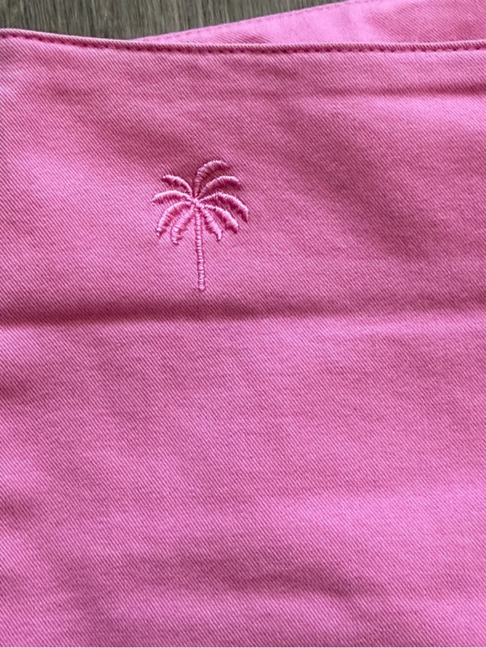 Lilly Pulitzer Pink Cotton Spandex Pants Women 2 Flat Front Straight Leg Palm - Picture 5 of 10